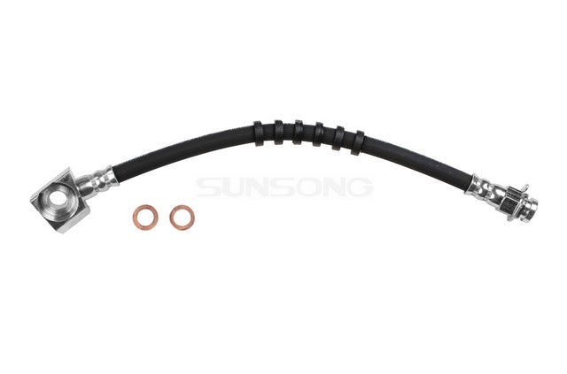 Sunsong Brake Hydraulic Hose P/N:2201049 Fits: Ford Country Squire, Ford Grand Marquis, Ford Ltd, Ford Ltd Crown Victoria, Lincoln Continental, Lincoln Mark Vi, Lincoln Town Car, Mercury Colony Park, Mercury Grand Marquis, Mercury Marquis - Image 1