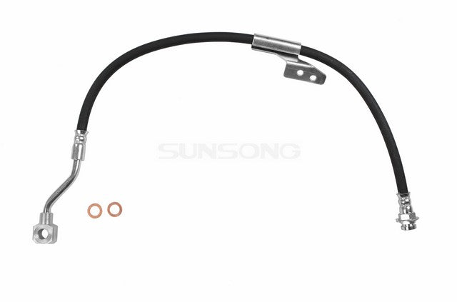 Sunsong Brake Hydraulic Hose P/N:2201075 Fits: Chevrolet C1500, Chevrolet C1500 Suburban, Chevrolet C2500, Chevrolet C2500 Suburban, Chevrolet Silverado, Chevrolet Tahoe, GMC C1500, GMC C1500 Suburban, GMC C2500, GMC C2500 Suburban, GMC Yukon - Image 1