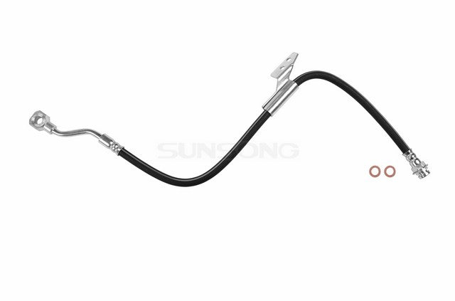 Sunsong Brake Hydraulic Hose P/N:2201076 Fits: Chevrolet C1500, Chevrolet C1500 Suburban, Chevrolet C2500, Chevrolet C2500 Suburban, Chevrolet Silverado, Chevrolet Tahoe, GMC C1500, GMC C1500 Suburban, GMC C2500, GMC C2500 Suburban, GMC Yukon - Image 1