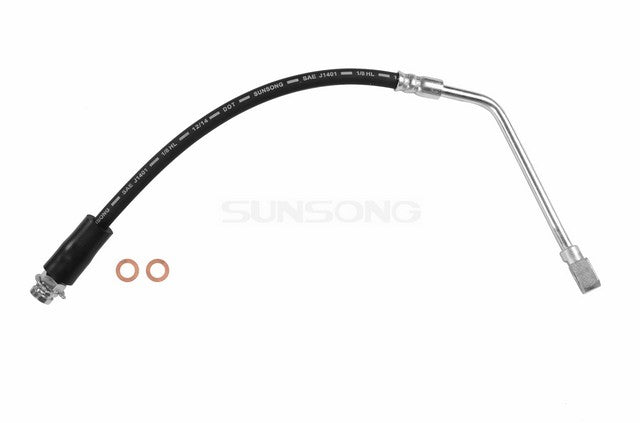 Sunsong Brake Hydraulic Hose P/N:2201079 Fits: Cadillac Escalade, Chevrolet Blazer, Chevrolet K1500, Chevrolet K1500 Suburban, Chevrolet K2500, Chevrolet K2500 Suburban, Chevrolet Tahoe, GMC K1500, GMC K1500 Suburban, GMC K2500 - Image 1