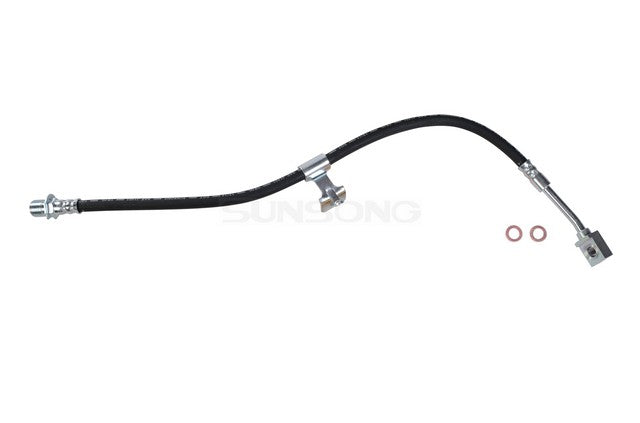 Sunsong Brake Hydraulic Hose P/N:2201092 Fits: Chevrolet C30 86-79, Chevrolet G30 82-79, Chevrolet P30 99-95, Chevrolet R30 88-87, Chevrolet R3500 91-89, GMC C3500 86-79, GMC G3500 82-79, GMC P3500 89-85, GMC P3500 99-95, GMC R3500 91-87 - Image 1
