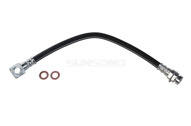 Sunsong Brake Hydraulic Hose P/N:2201093 Fits: Buick Gs, Buick Gs 350, Buick Gs 400, Buick Gs 455, Buick Special, Buick Sportwagon, Chevrolet El Camino, Chevrolet Monte Carlo, Oldsmobile 442, Oldsmobile Cutlass Supreme - Image 1