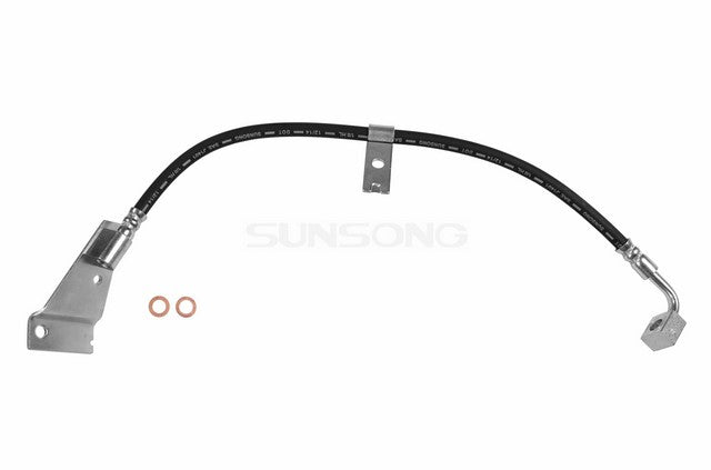 Sunsong Brake Hydraulic Hose P/N:2201100 Fits: Dodge B150 94-82, Dodge B1500 97-95, Dodge B250 94-82, Dodge B2500 97-95, Dodge B350 94-82, Dodge B3500 97-95, Plymouth Pb150 83-82, Plymouth Pb250 83-82, Plymouth Pb350 83-82 - Image 1