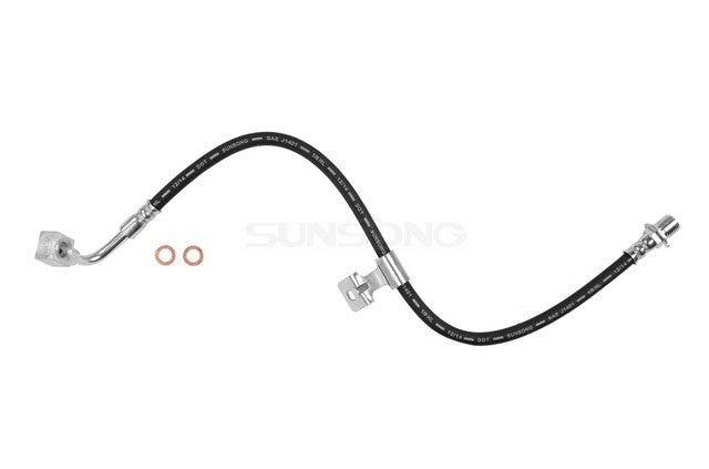 Sunsong Brake Hydraulic Hose P/N:2201104 Fits: Chevrolet Blazer, Chevrolet C10, Chevrolet C10 Pickup, Chevrolet C10 Suburban, Chevrolet C20, Chevrolet C20 Pickup, Chevrolet C20 Suburban, Chevrolet C30, Chevrolet C30 Pickup, Chevrolet G10 - Image 1
