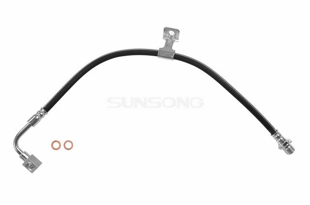 Sunsong Brake Hydraulic Hose P/N:2201105 Fits: Chevrolet C10, Chevrolet C10 Suburban, Chevrolet C20, Chevrolet C20 Suburban, Chevrolet G10, Chevrolet G20, Chevrolet G30, Chevrolet K5 Blazer, Chevrolet P10 - Image 1