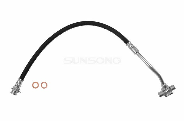 Sunsong Brake Hydraulic Hose P/N:2201120 Fits: Chevrolet Blazer, Chevrolet K10, Chevrolet K10 Suburban, Chevrolet K20, Chevrolet K5 Blazer, Chevrolet V10, Chevrolet V10 Suburban, Chevrolet V1500 Suburban, Chevrolet V20, GMC Jimmy - Image 1