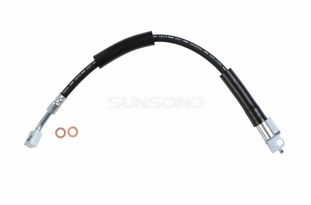 Sunsong Brake Hydraulic Hose P/N:2201135 Fits: Jeep Cherokee 01-90, Jeep Comanche 92-90, Jeep Grand Cherokee 98-93, Jeep Grand Wagoneer 1993, Jeep Tj 06-97, Jeep Wagoneer 1990, Jeep Wrangler 06-97 - Image 1