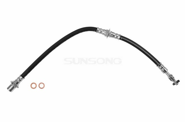 Sunsong Brake Hydraulic Hose P/N:2201144 Fits: Chevrolet Nova 88-85, Geo Prizm 92-89, Toyota Celica 89-86, Toyota Corolla 88-84 - Image 1