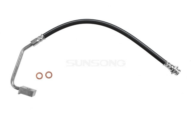 Sunsong Brake Hydraulic Hose P/N:2201148 Fits: Ford E-250 Econoline 91-81, Ford E-250 Econoline Club Wagon 91-81, Ford E-350 Econoline 91-81, Ford E-350 Econoline Club Wagon 91-81 - Image 1