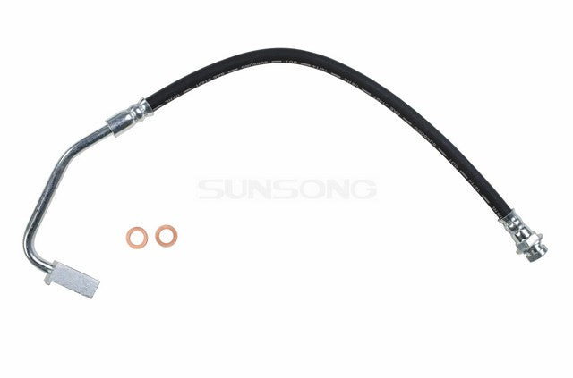 Sunsong Brake Hydraulic Hose P/N:2201151 Fits: Ford E-250 Econoline 91-80, Ford E-250 Econoline Club Wagon 91-80, Ford E-350 Econoline 91-81, Ford E-350 Econoline Club Wagon 91-81 - Image 1