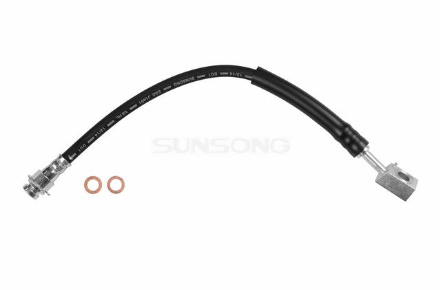 Sunsong Brake Hydraulic Hose P/N:2201170 Fits: Dodge B100, Dodge B100 Van, Dodge B200, Dodge B200 Van, Dodge B300, Dodge B300 Van, Dodge Cb300, Dodge D100, Dodge D100 Pickup, Dodge D150 - Image 1