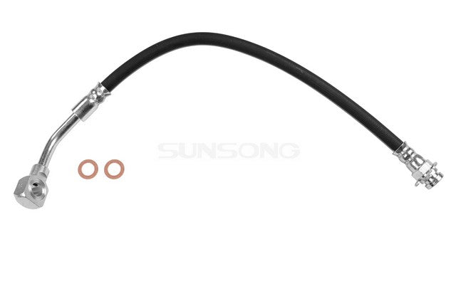 Sunsong Brake Hydraulic Hose P/N:2201183 Fits: Buick Allure, Buick Century, Buick Lacrosse, Buick Regal, Chevrolet Impala, Chevrolet Monte Carlo, Chevrolet Venture, Oldsmobile Intrigue, Oldsmobile Silhouette, Pontiac Grand Prix - Image 1