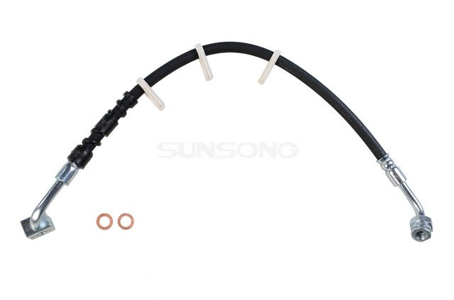 Sunsong Brake Hydraulic Hose P/N:2201197 Fits: Ford E-250, Ford E-250 Econoline, Ford E-350 Club Wagon, Ford E-350 Econoline, Ford E-350 Econoline Club Wagon, Ford E-350 Super Duty, Ford E-450 Econoline Super Duty, Ford E-450 Super Duty - Image 1