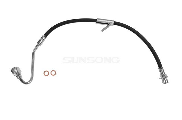 Sunsong Brake Hydraulic Hose P/N:2201219 Fits: Chevrolet Blazer 00-98, Chevrolet S10 99-98, GMC Jimmy 01-98, GMC Sonoma 99-98, Isuzu Hombre 00-98, Oldsmobile Bravada 99-98 - Image 1