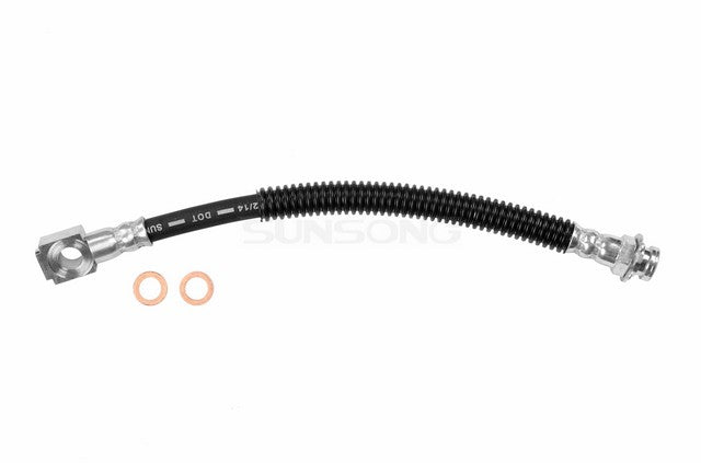 Sunsong Brake Hydraulic Hose P/N:2201239 Fits: Buick Regal, Chevrolet Beretta, Chevrolet Camaro, Chevrolet Corsica, Oldsmobile Achieva, Oldsmobile Cutlass, Oldsmobile Cutlass Supreme, Pontiac Firebird, Pontiac Grand Am, Pontiac Grand Prix - Image 1