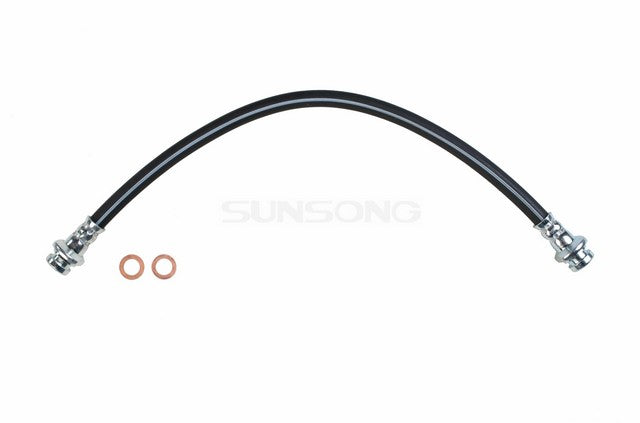 Sunsong Brake Hydraulic Hose P/N:2201279 Fits: Chevrolet Spectrum 88-85, Geo Spectrum 1989, Isuzu I-mark 89-85, Pontiac Sunburst 88-87 - Image 1