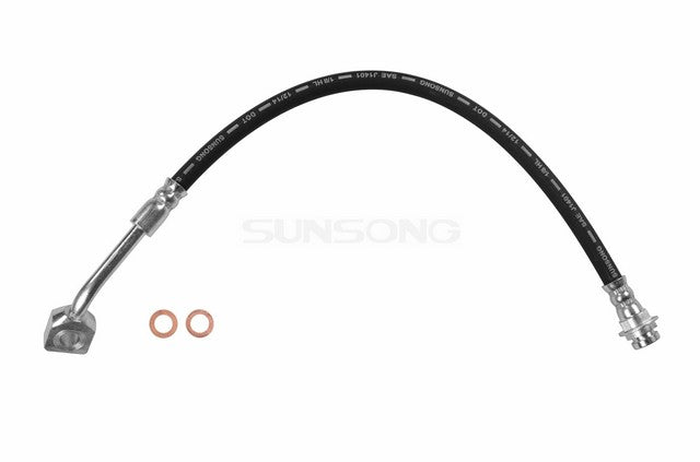 Sunsong Brake Hydraulic Hose P/N:2201401 Fits: Buick Enclave 17-08, Chevrolet Traverse 17-09, GMC Acadia 16-07, GMC Acadia Limited 2017, Saturn Outlook 10-07 - Image 1