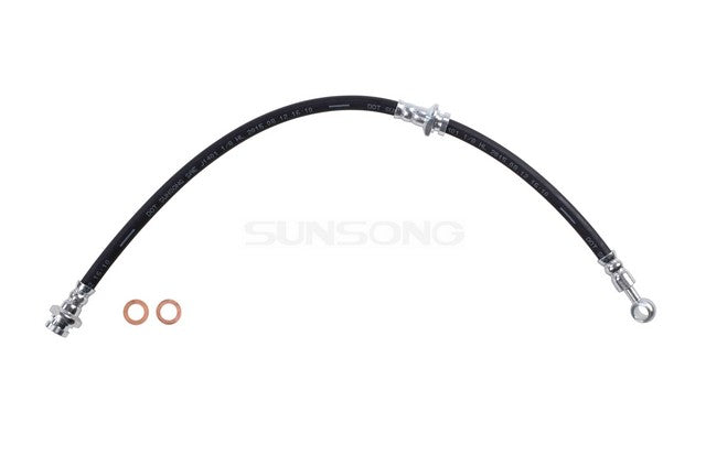Sunsong Brake Hydraulic Hose P/N:2201505 Fits: Chevrolet Spectrum 88-85, Geo Spectrum 1989, Isuzu I-mark 89-85, Pontiac Sunburst 88-87 - Image 1