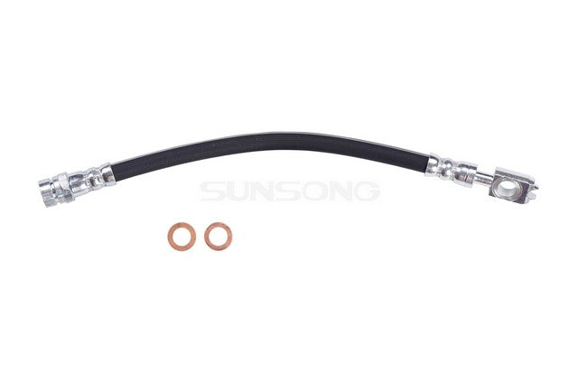 Sunsong Brake Hydraulic Hose P/N:2201585 Fits: Audi Q3, Audi Q3 Quattro, Seat Leon, Volkswagen Cc, Volkswagen Golf, Volkswagen Golf Alltrack, Volkswagen Golf R, Volkswagen Golf Sportwagen, Volkswagen Tiguan, Volkswagen Tiguan Limited - Image 1