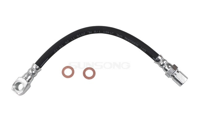 Sunsong Brake Hydraulic Hose P/N:2201724 Fits: Yugo Cabrio 1990, Yugo Gv 89-86, Yugo Gvs 1988, Yugo Gvx 89-87 - Image 1