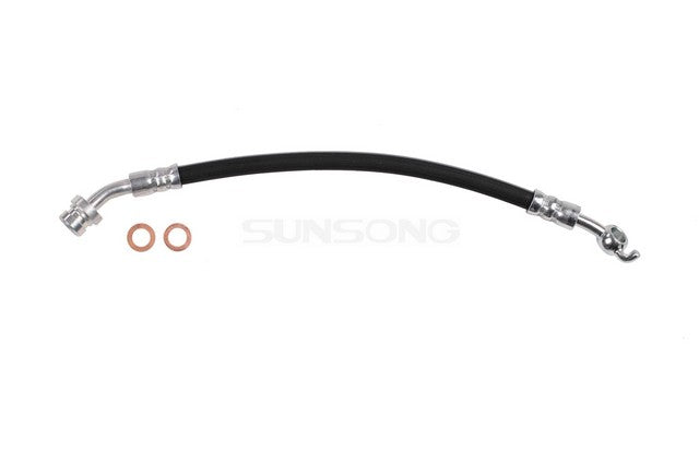 Sunsong Brake Hydraulic Hose P/N:2201808 Fits: Hyundai Azera 17-12, Hyundai Sonata 15-11, Kia Cadenza 16-14, Kia Optima 16-11 - Image 1
