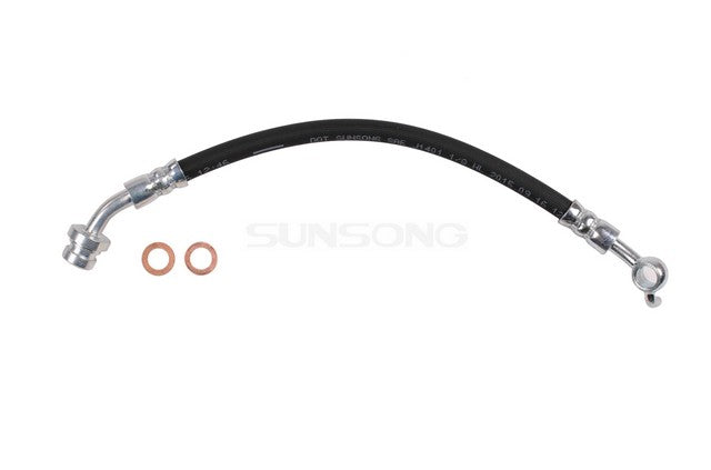 Sunsong Brake Hydraulic Hose P/N:2201809 Fits: Hyundai Azera 17-12, Hyundai Sonata 15-11, Kia Cadenza 16-14, Kia Optima 16-11 - Image 1