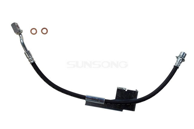 Sunsong Brake Hydraulic Hose P/N:2201821 Fits: Chevrolet Cheyenne, Chevrolet Colorado, Chevrolet Silverado 2500, Chevrolet Silverado 2500 Hd, Chevrolet Silverado 3500, Chevrolet Silverado 3500 Hd, GMC Sierra 2500 Hd, GMC Sierra 3500 Hd - Image 1