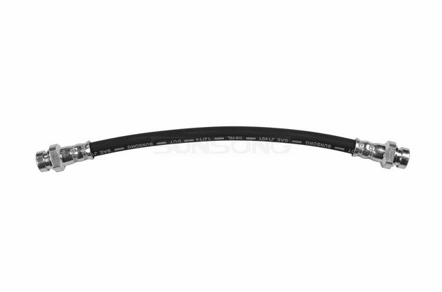 Sunsong Brake Hydraulic Hose P/N:2202017 Fits: Chrysler Conquest, Dodge Colt, Dodge Conquest, Dodge Raider, Eagle Vista, Honda Civic, Hyundai Excel, Hyundai Scoupe, Mazda Glc, Mitsubishi Cordia - Image 1