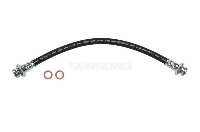 Sunsong Brake Hydraulic Hose P/N:2202095 Fits: Nissan 280z 78-75, Nissan 280zx 81-79, Nissan 510 81-78, Nissan 810 1981, Nissan Maxima 84-82, Nissan Stanza 89-86 - Image 1