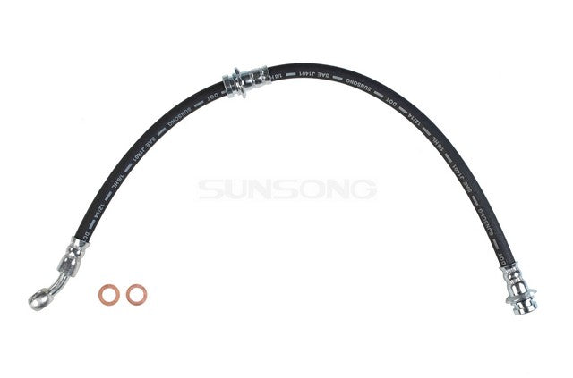 Sunsong Brake Hydraulic Hose P/N:2202357 Fits: Nissan Nx 93-91, Nissan Sentra 94-91, Nissan Tsubame 04-93, Nissan Tsuru 12-91 - Image 1