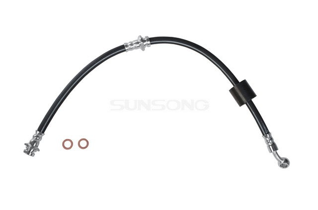 Sunsong Brake Hydraulic Hose P/N:2202363 Fits: Chevrolet Tracker 1998, Chevrolet Tracker 91-89, Geo Tracker 97-89, GMC Tracker 91-90, Suzuki Sidekick 98-89, Suzuki X-90 98-96 - Image 1