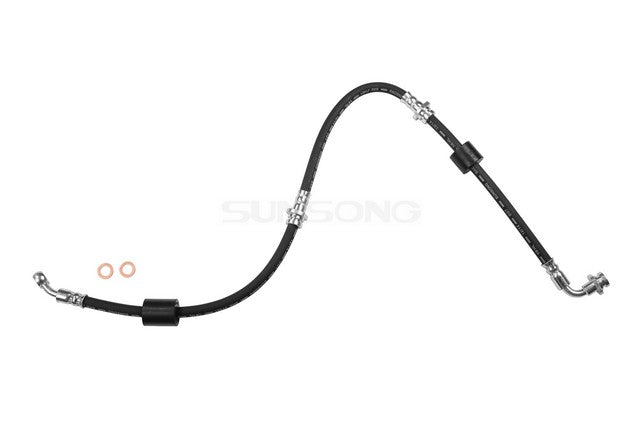 Sunsong Brake Hydraulic Hose P/N:2202365 Fits: Chevrolet Tracker 1998, Chevrolet Tracker 91-89, Geo Tracker 97-89, GMC Tracker 91-90, Suzuki Sidekick 98-89, Suzuki X-90 98-96 - Image 1