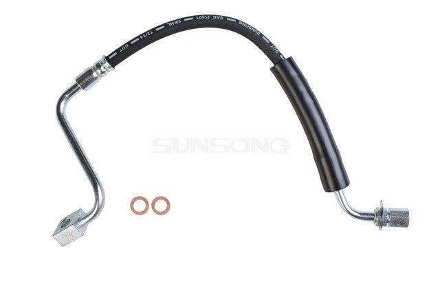 Sunsong Brake Hydraulic Hose P/N:2202576 Fits: Ford Flex 19-12, Ford Police Interceptor Sedan 19-13, Ford Police Responder Hybrid 20-19, Ford Special Service Police Sedan 18-14, Ford Taurus 19-10, Lincoln Mks 16-09, Lincoln Mkt 19-10 - Image 1