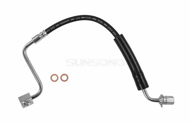 Sunsong Brake Hydraulic Hose P/N:2202577 Fits: Ford Flex 19-09, Ford Police Interceptor Sedan 19-13, Ford Special Service Police Sedan 18-14, Ford Taurus 19-10, Lincoln Mks 16-09, Lincoln Mkt 19-10 - Image 1