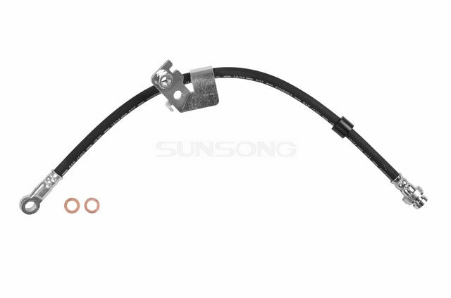 Sunsong Brake Hydraulic Hose P/N:2202601 Fits: Chrysler 200 14-11, Chrysler Sebring 10-07, Dodge Avenger 14-08, Dodge Caliber 12-07, Jeep Compass 17-07, Jeep Patriot 17-07 - Image 1