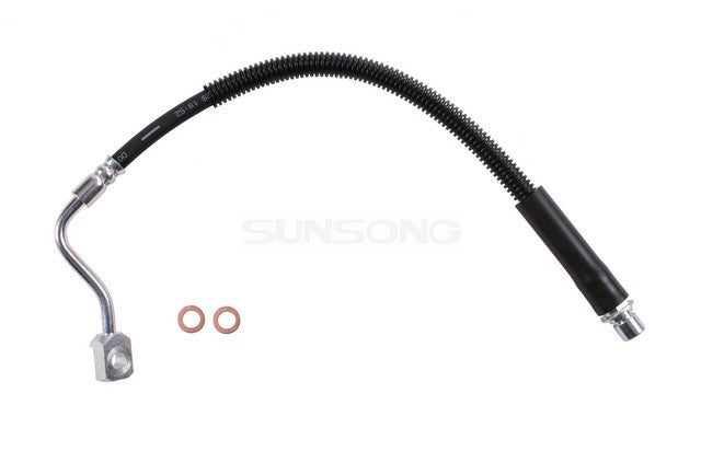 Sunsong Brake Hydraulic Hose P/N:2202633 Fits: Chevrolet Express 1500 14-10, Chevrolet Express 2500 17-14, Chevrolet Express 3500 17-15, Chevrolet Express Cargo 15-13, Chevrolet Express Pasajeros 15-13, GMC Savana 2500 17-15, GMC Savana 3500 17-15 - Image 1