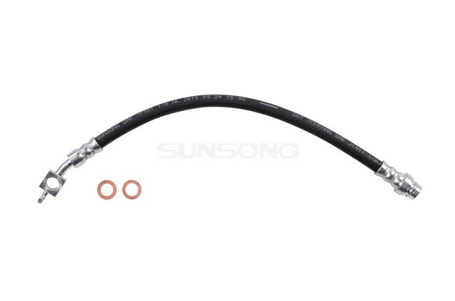 Sunsong Brake Hydraulic Hose P/N:2202714 Fits: Volvo S60 19-11, Volvo S60 Cross Country 2016, Volvo S80 16-07, Volvo V60 18-15, Volvo V60 Cross Country 2018, Volvo V70 10-08, Volvo Xc60 17-10, Volvo Xc70 16-10 - Image 1