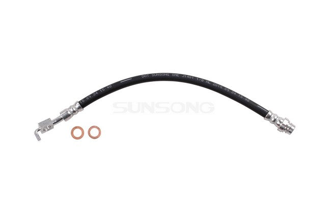 Sunsong Brake Hydraulic Hose P/N:2202715 Fits: Volvo S60 19-11, Volvo S60 Cross Country 2016, Volvo S80 16-07, Volvo V60 18-15, Volvo V60 Cross Country 2018, Volvo V70 10-08, Volvo Xc60 17-10, Volvo Xc70 16-10 - Image 1