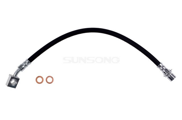 Sunsong Brake Hydraulic Hose P/N:2202751 Fits: Chevrolet Avalanche 2008, Chevrolet Cheyenne 19-14, Chevrolet Silverado 1500 18-07, Chevrolet Silverado 1500 Ld 2019, GMC Sierra 08-07, GMC Sierra 19-17, GMC Sierra 1500 18-07, GMC Sierra 1500 Limited 2019 - Image 1