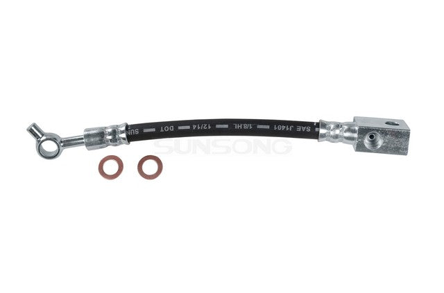 Sunsong Brake Hydraulic Hose P/N:2202807 Fits: Infiniti Ex35, Infiniti Ex37, Infiniti Fx35, Infiniti Fx37, Infiniti G25, Infiniti G35, Infiniti G37, Infiniti M35, Infiniti M35h, Infiniti M37 - Image 1