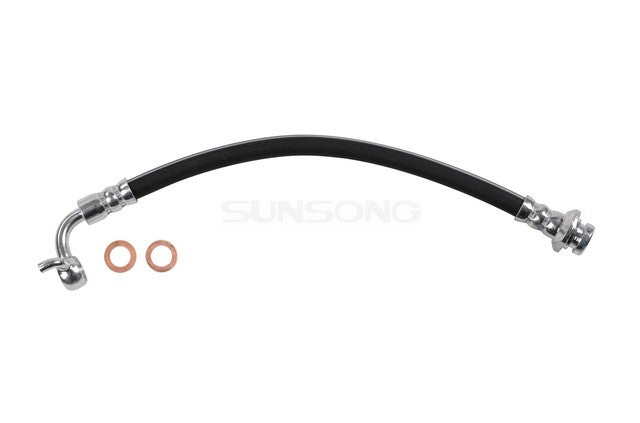 Sunsong Brake Hydraulic Hose P/N:2202814 Fits: Infiniti G25 12-11, Infiniti G35 2007, Infiniti G37 13-08, Infiniti M35 10-06, Infiniti M45 10-06, Infiniti Q40 2015, Infiniti Q60 15-14 - Image 1