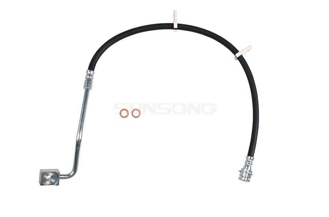 Sunsong Brake Hydraulic Hose P/N:2202894 Fits: Ford F-53 Motorhome Chassis 09-06, Ford F-53 Motorhome Chassis 12-11, Ford F-53 Motorhome Chassis 2004 - Image 1