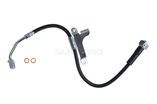 Sunsong Brake Hydraulic Hose P/N:2202915 Fits: Buick Rainier, Chevrolet Ssr, Chevrolet Trailblazer, Chevrolet Trailblazer Ext, GMC Envoy, GMC Envoy Xl, GMC Envoy Xuv, Isuzu Ascender, Oldsmobile Bravada, Saab 9-7x - Image 1