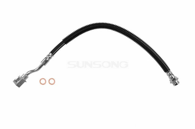 Sunsong Brake Hydraulic Hose P/N:2202918 Fits: Chevrolet Silverado 2500, Chevrolet Silverado 2500 Hd, Chevrolet Silverado 2500 Hd Classic, Chevrolet Silverado 3500, Chevrolet Silverado 3500 Classic, Chevrolet Suburban 2500, GMC Sierra 2500 - Image 1