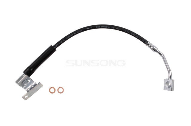 Sunsong Brake Hydraulic Hose P/N:2202940 Fits: Ford Crown Victoria 05-03, Lincoln Town Car 09-03, Lincoln Town Car 2011, Mercury Grand Marquis 05-03, Mercury Marauder 04-03 - Image 1