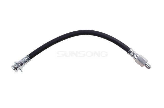Sunsong Brake Hydraulic Hose P/N:2202956 Fits: Hudson Jet, Jeep Cj3, Jeep Cj5, Jeep Cj6, Jeep Dispatcher, Jeep Dj3, Jeep Dj5, Jeep Dj6, Jeep Tornado, Jeep Universal, Jeep Universal Truck, Jeep Wagoneer, Jeep Willys - Image 1