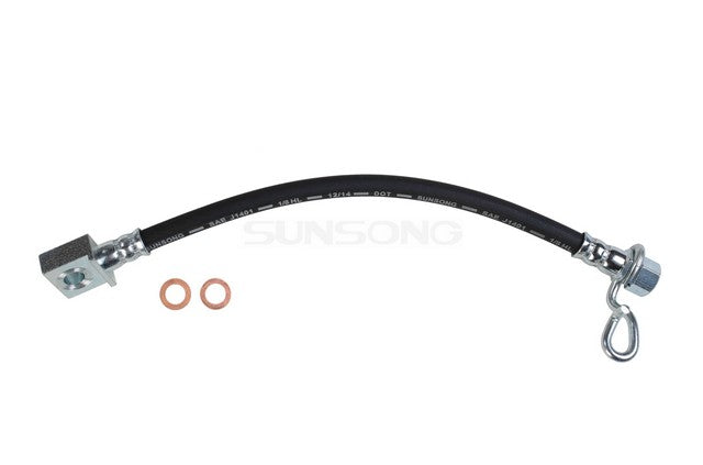 Sunsong Brake Hydraulic Hose P/N:2202993 Fits: Ford E-150 2007, Ford E-250 07-03, Ford E-250 Econoline 02-00, Ford E-350 Club Wagon 05-03, Ford E-350 Econoline 2000, Ford E-350 Econoline Club Wagon 02-00, Ford E-350 Super Duty 07-01 - Image 1