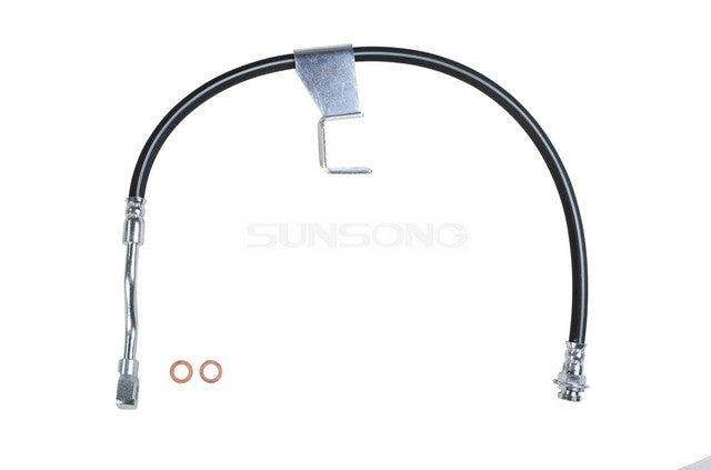Sunsong Brake Hydraulic Hose P/N:2203096 Fits: Chevrolet K1500 Suburban, Chevrolet K2500, Chevrolet K2500 Suburban, Chevrolet K3500, GMC K1500 Suburban, GMC K2500, GMC K2500 Suburban, GMC K3500 - Image 1