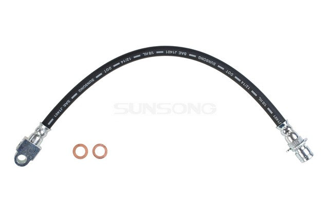 Sunsong Brake Hydraulic Hose P/N:2203119 Fits: Buick Electra, Buick Estate Wagon, Buick Lesabre, Buick Wildcat, Chevrolet Bel Air, Chevrolet Kingswood, Oldsmobile 98, Oldsmobile Custom Cruiser, Oldsmobile Delta 88, Oldsmobile Dynamic 88 - Image 1