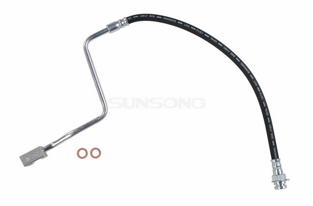 Sunsong Brake Hydraulic Hose P/N:2203122 Fits: Ford F-53 Motorhome Chassis 95-89, Ford F-59 Commercial Stripped Chassis 95-89, Ford F-super Duty 97-88 - Image 1